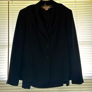 WORTHINGTON BLACK 2 PC SKIRT SUIT